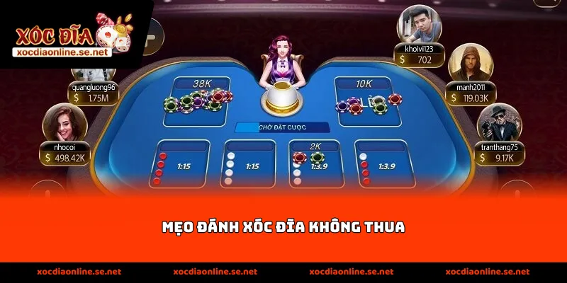 Mẹo đánh xóc đĩa không thua